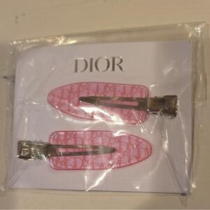 Dior Pink Logo Hair Accessories
